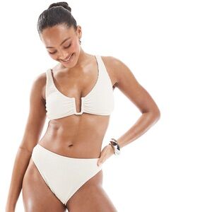 ASOS NWT reef textured U-detail bikini set.